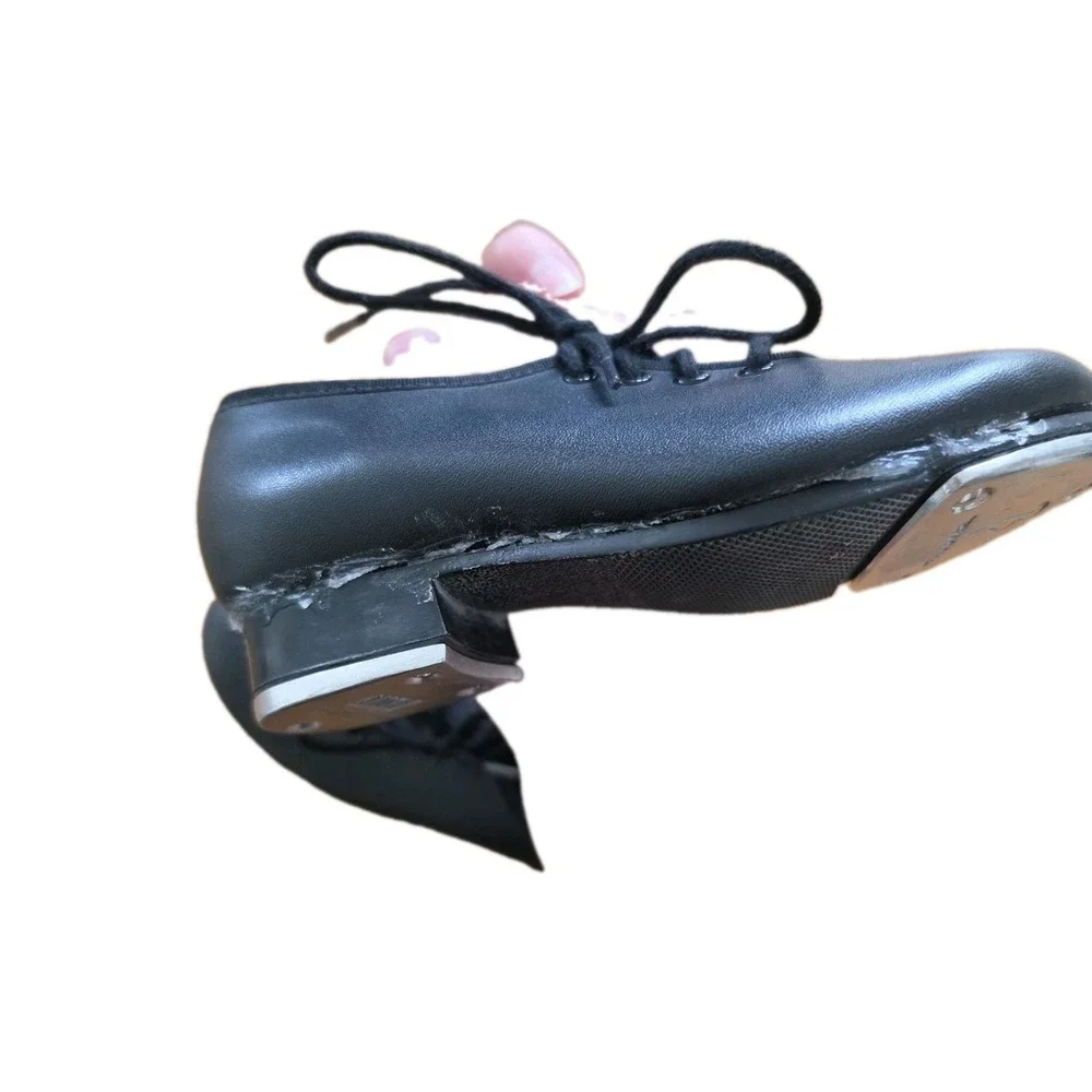 Bloch Techno Tap Dance Shoes Black Lace Up Dance Now Kid's Size 11 M *read*